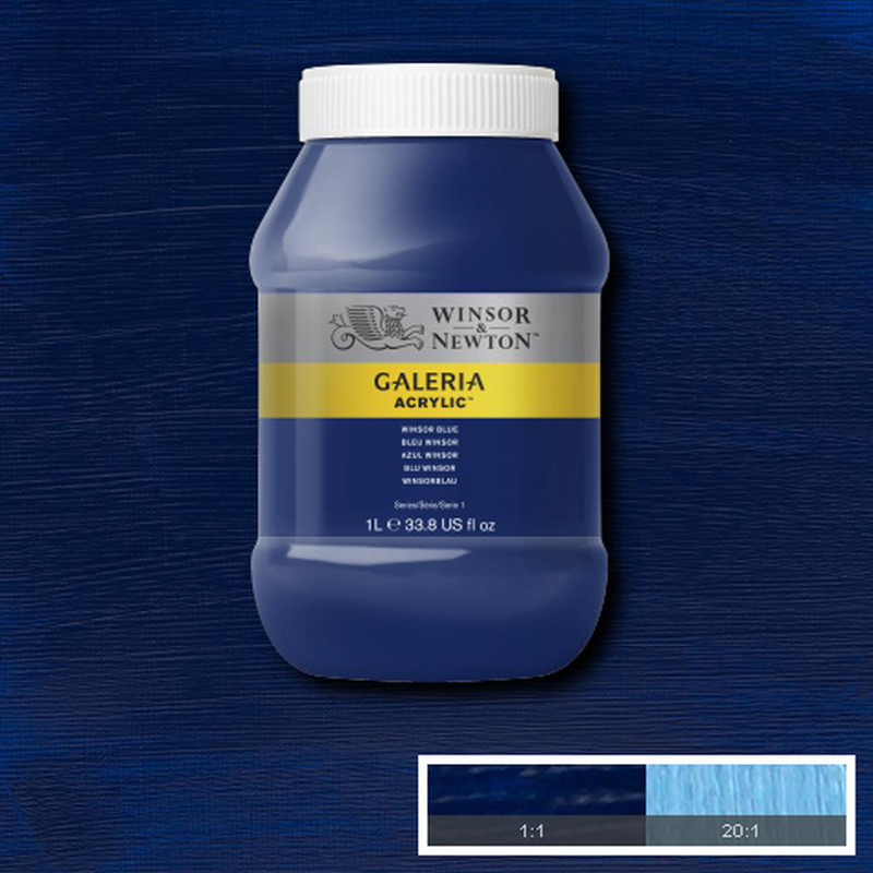 Image of Akrylfärg Galeria 1 liter  Winsor blue 706 2154706 094376915006
