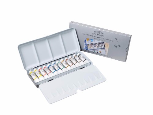 Image of Akvarellset Winsor & Newton Prof.  PWC Emaljerad låda tuber 12x5ml 0190552 094376917451