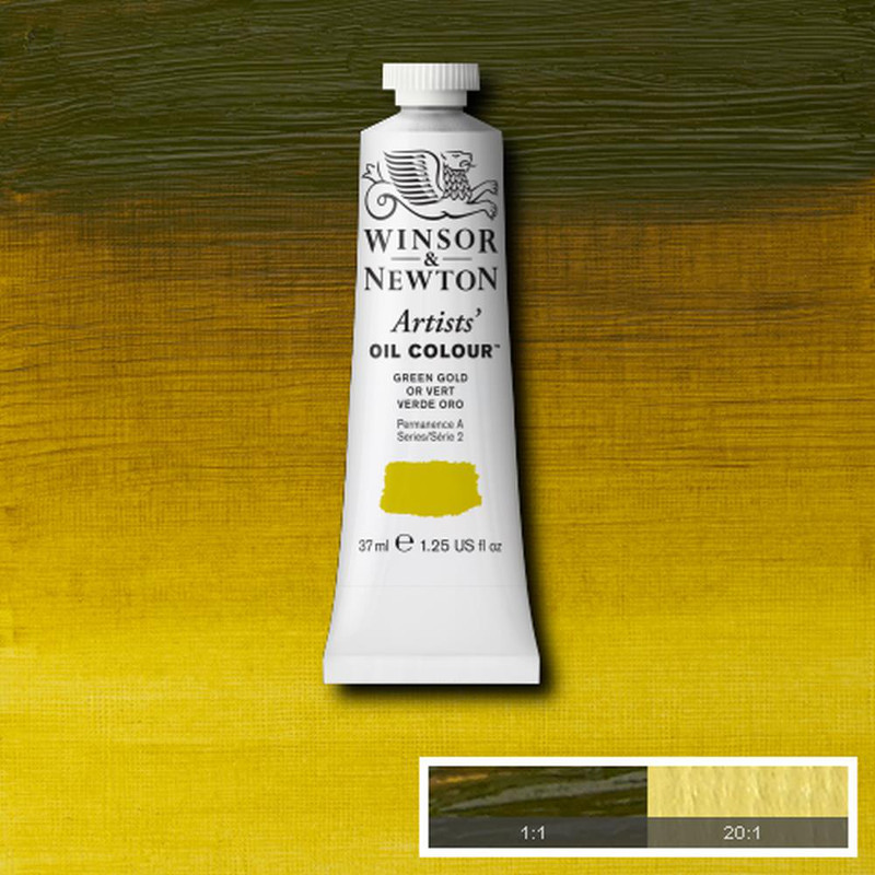 Image of Oljefärg Winsor & Newton Artist 37ml  Green gold   294 (3F) S2 1214294 094376940299