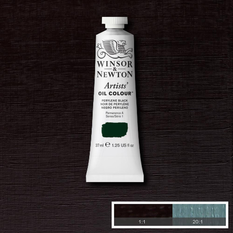 Image of Oljefärg Winsor & Newton Artist 37ml  Perylene black   505 (3F) S1 1214505 094376940336