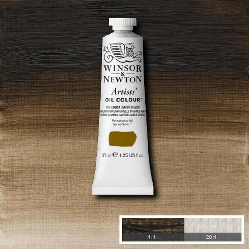 Image of Oljefärg Winsor & Newton Artist 37ml  Raw umber green shade   558 (3F) S1 1214558 094376940374