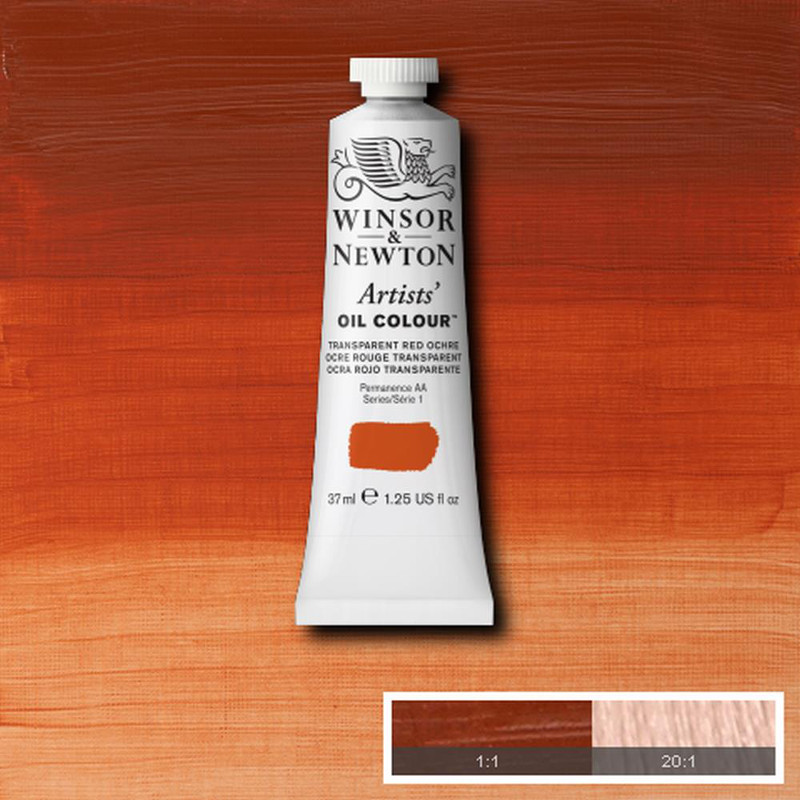 Image of Oljefärg Winsor & Newton Artist 37ml  Transparent red ochre   647 (3F) S1 1214647 094376941005