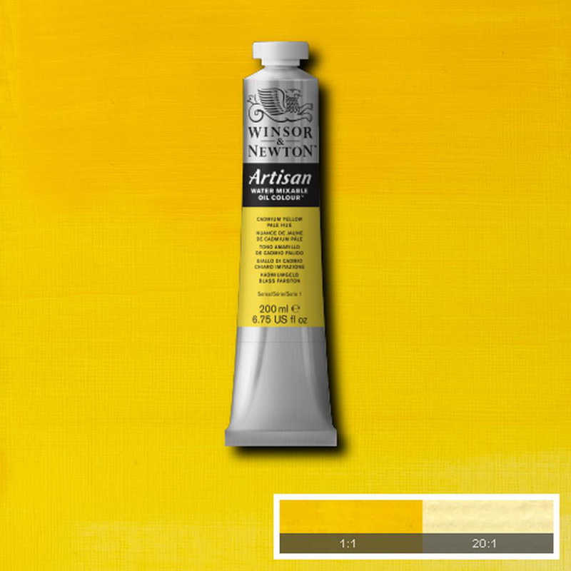 Image of Oljefärg (vattenlöslig) Artisan 200ml  Cadmium Yellow Pale 119 S1 1537119 094376949773