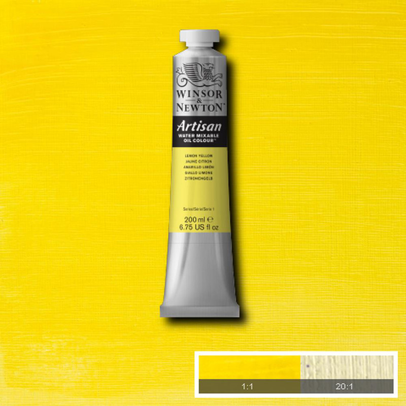 Image of Oljefärg (vattenlöslig) Artisan 200ml  Lemon Yellow 346 * S1 1537346 094376949827