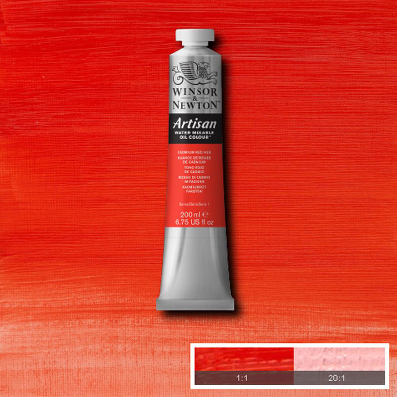 Image of Oljefärg (vattenlöslig) Artisan 200ml  Cadmium Red Hue 095 S1 1537095 094376949841