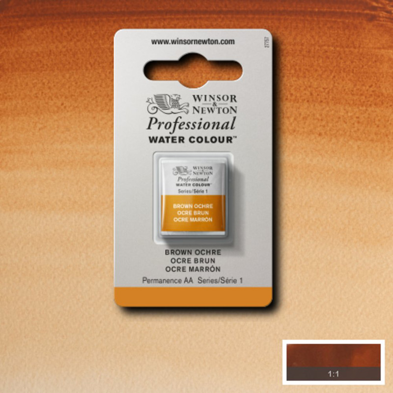 Image of Akvarellfärg Winsor & Newton Prof. 1/2-kopp  Brown Ochre  059 S1 101059 094376955460