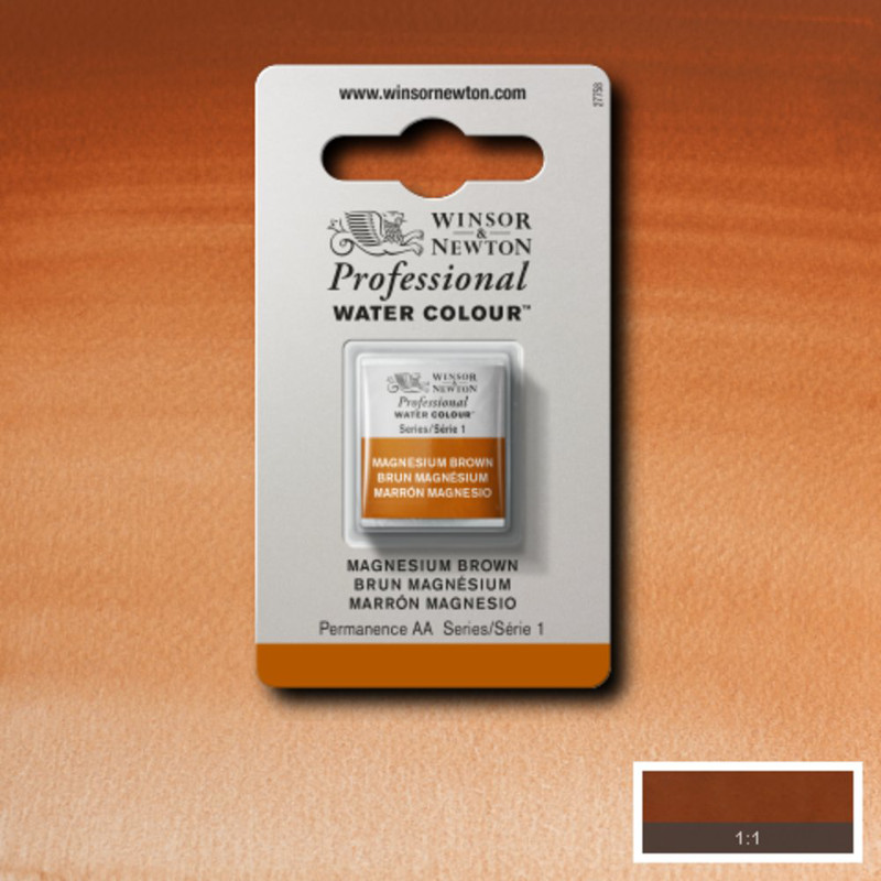 Image of Akvarellfärg Winsor & Newton Prof. 1/2-kopp  Magnesium Brown  381 S1 101381 094376955477