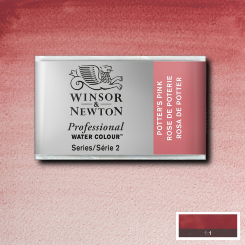 Image of Akvarellfärg Winsor & Newton Prof. 1/1-kopp  Potters Pink 537 S2 100537 094376955637