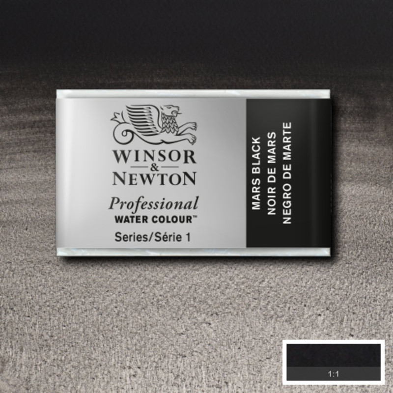Image of Akvarellfärg Winsor & Newton Prof. 1/1-kopp  Mars Black 386 S1 100386 094376955644