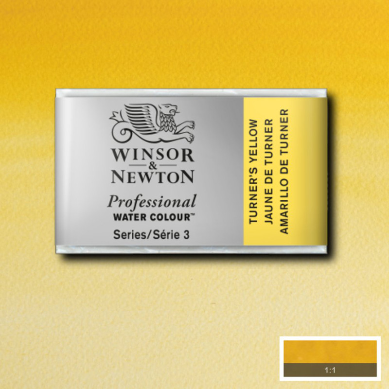 Image of Akvarellfärg Winsor & Newton Prof. 1/1-kopp  Turners Yellow 649 S3 100649 094376955668