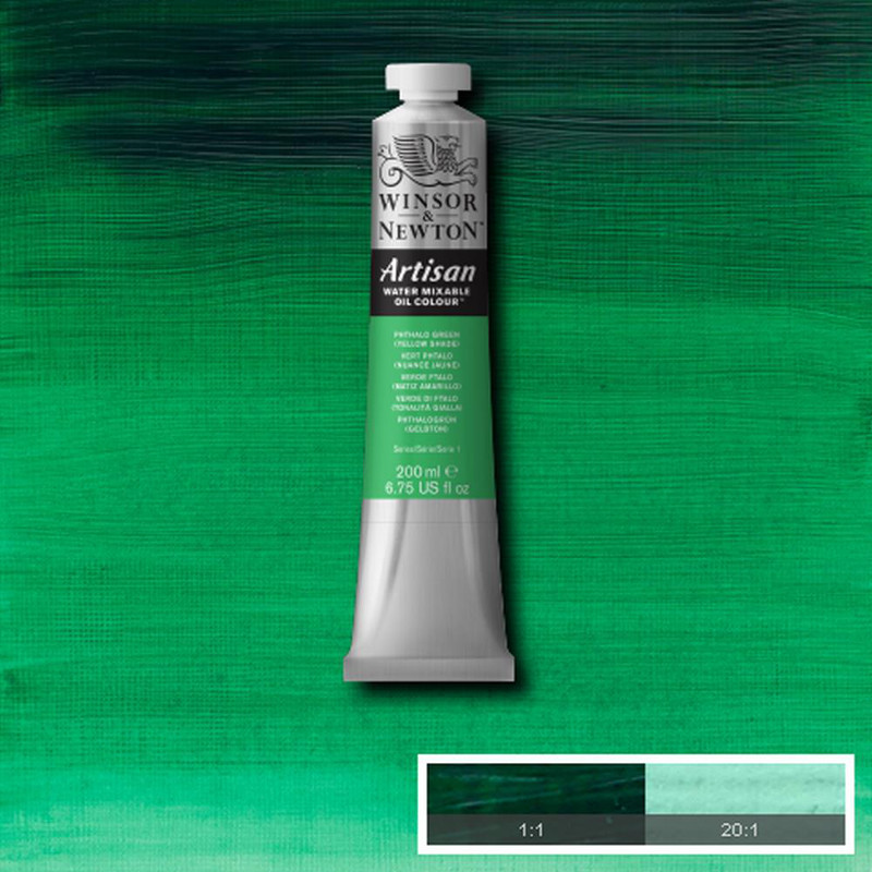 Image of Oljefärg (vattenlöslig) Artisan 200ml  Phthalo Green Yellow Shade 521 * S1 1537521 094376956924