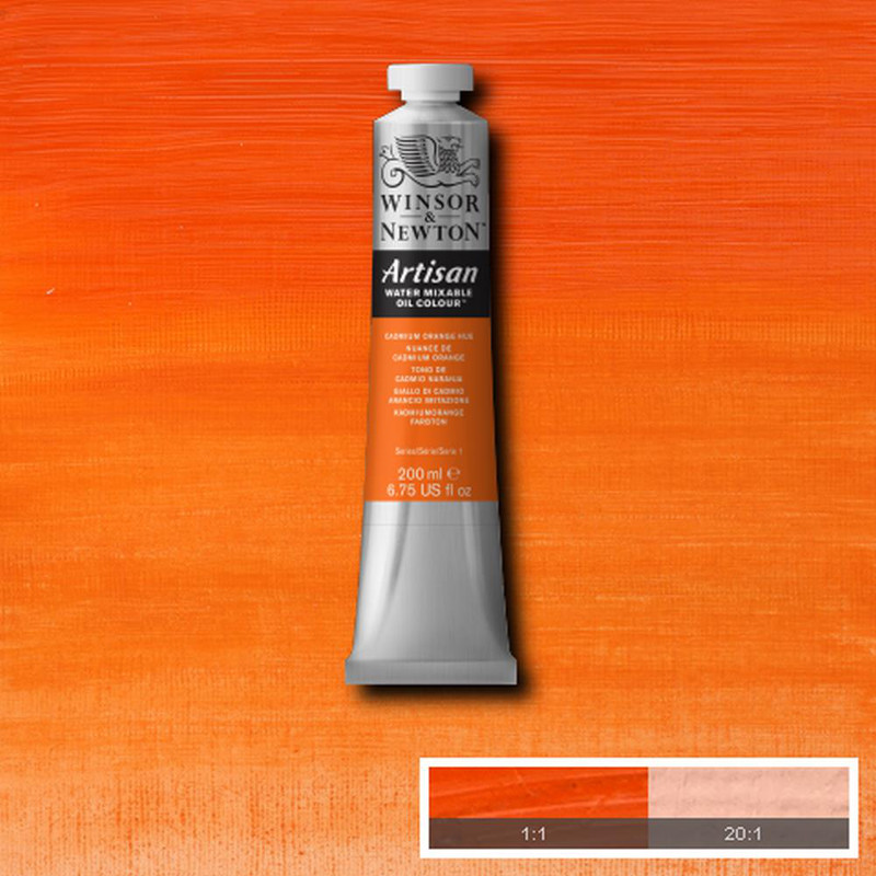 Image of Oljefärg (vattenlöslig) Artisan 200ml  Cadmium Orange Hue 090 S1 1537090 094376957006
