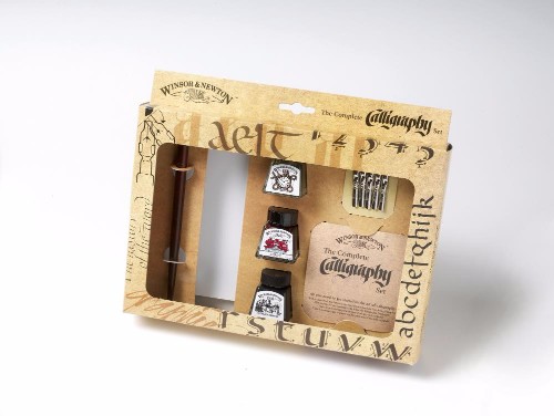 Image of Tuschset Winsor & Newton Komplett kalligrafitusch set 1190190 094376968583