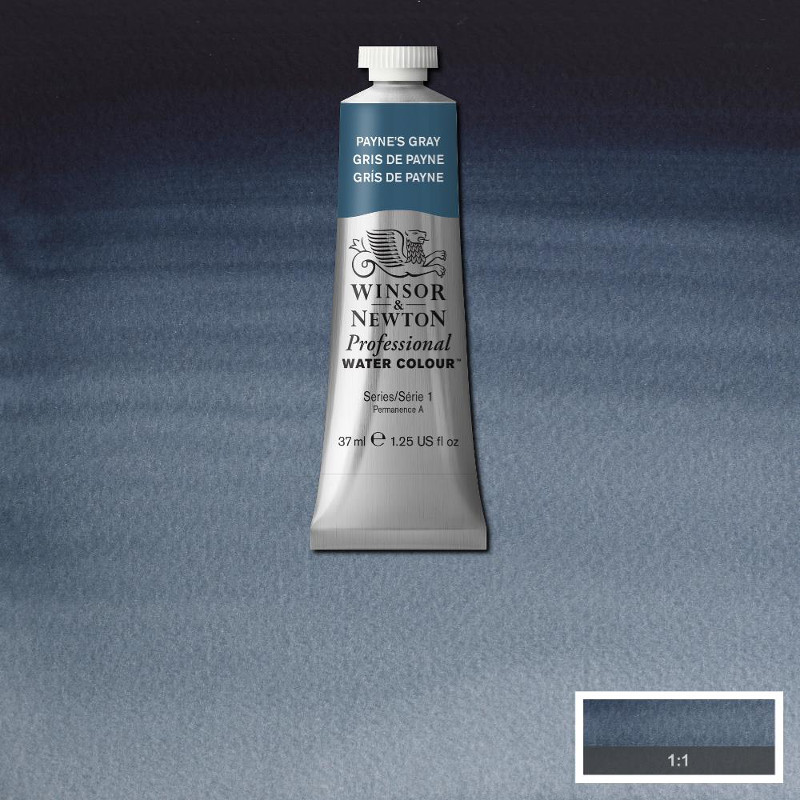 Image of Akvarellfärg Winsor & Newton Prof. 37ml  Payne’s Gray 465 (3F) S1 114465 094376970111