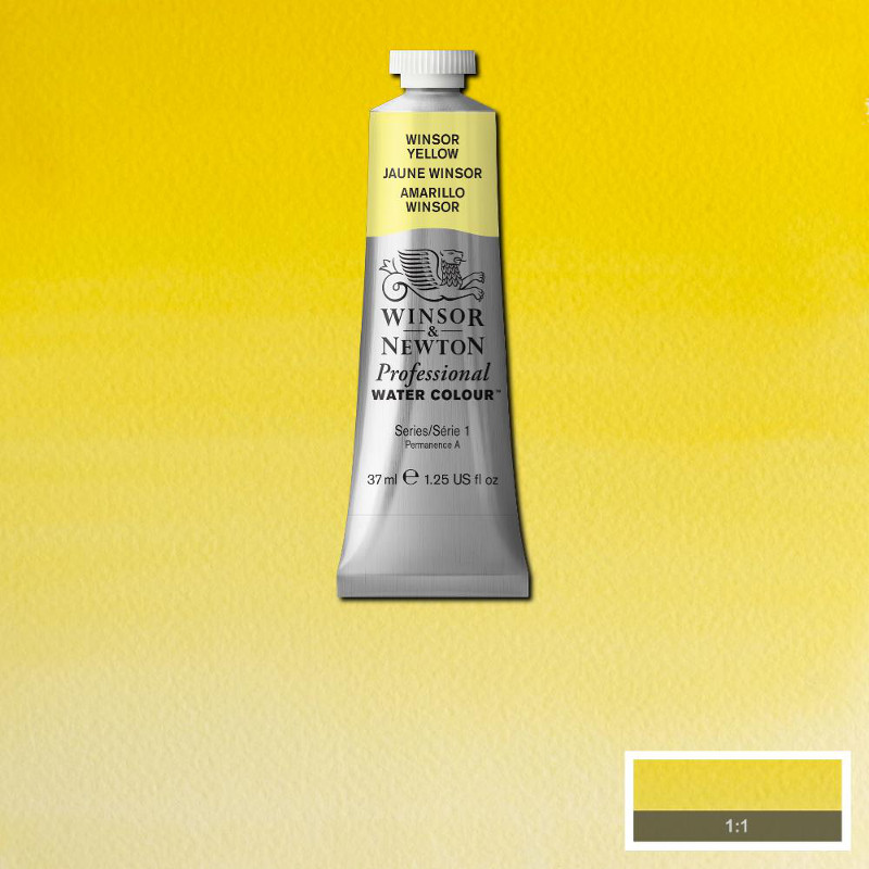 Image of Akvarellfärg Winsor & Newton Prof. 37ml  Winsor yellow 730 (3F) 114730 094376970265