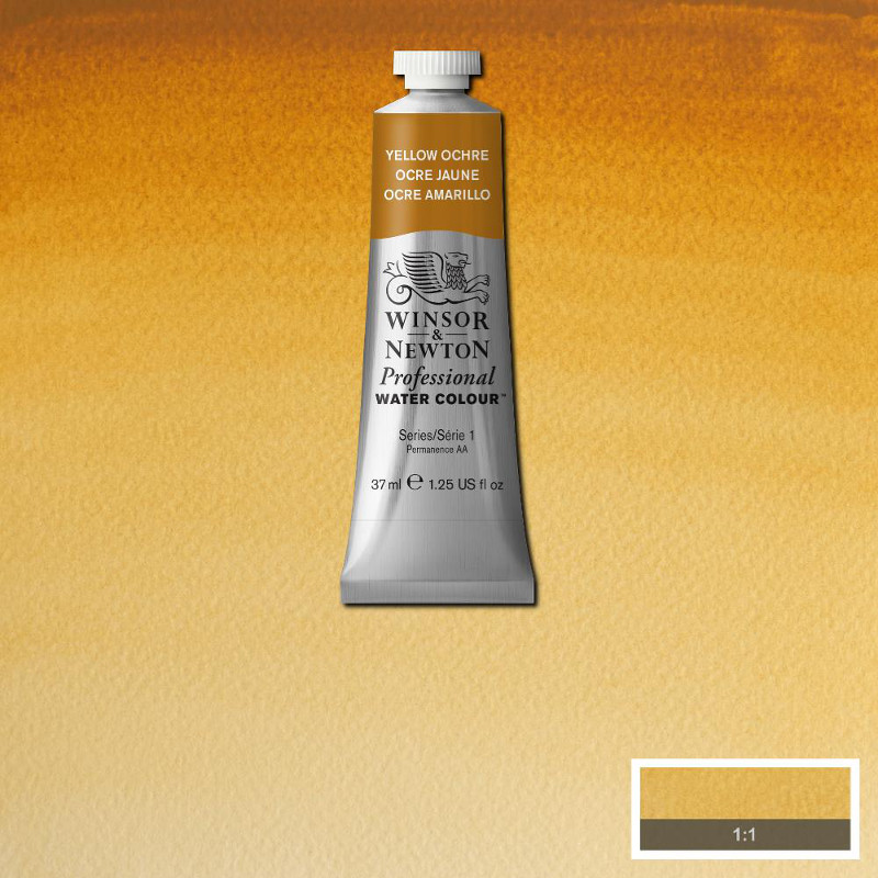 Image of Akvarellfärg Winsor & Newton Prof. 37ml  Yellow Ochre 744 (3F) S1 114744 094376970289