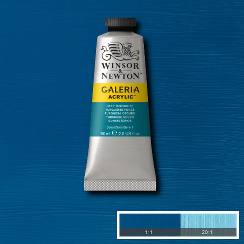 Image of Akrylfärg Galeria 60ml  Deep Turquoise 232 (3F) 2120232 094376971576