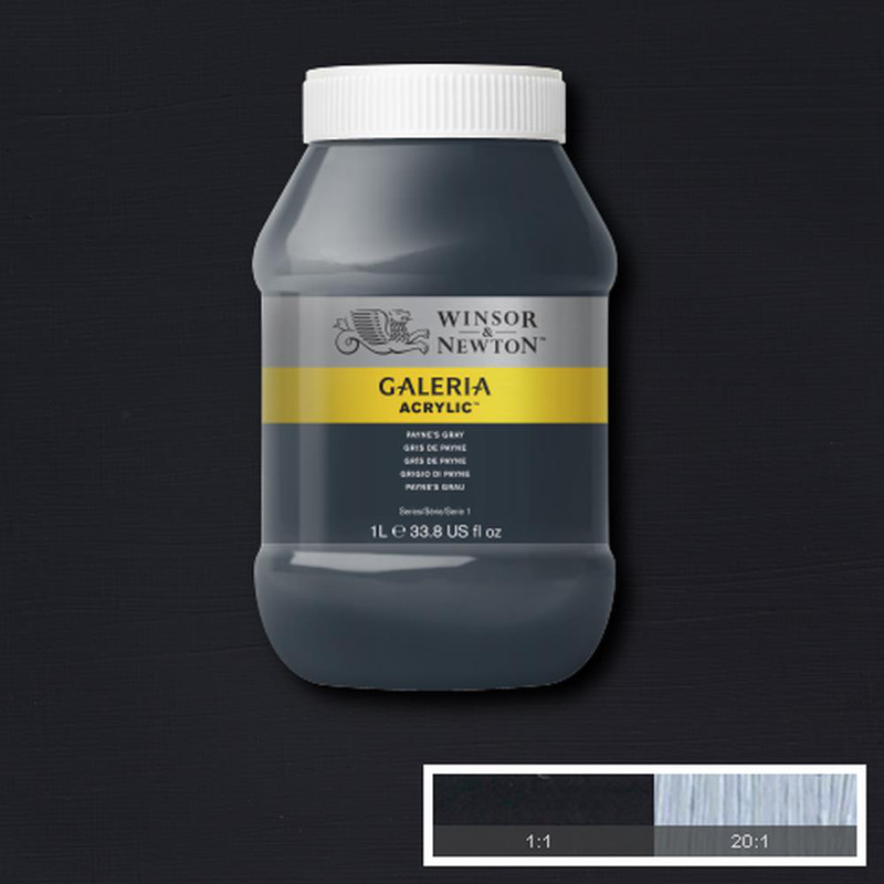 Image of Akrylfärg Galeria 1 liter  Paynes grey 465 2154465 094376984941