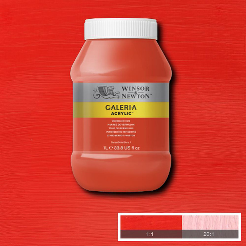 Image of Akrylfärg Galeria 1 liter  Vermilion hue 682 * 2154682 094376984996
