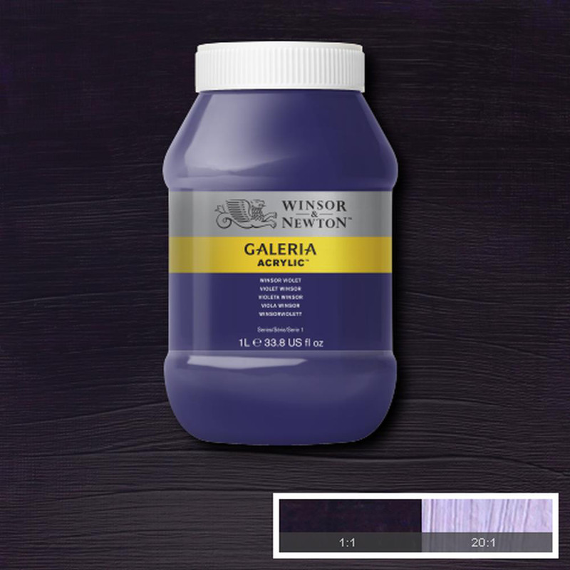 Image of Akrylfärg Galeria 1 liter  Winsor violet 728 2154728 094376985009
