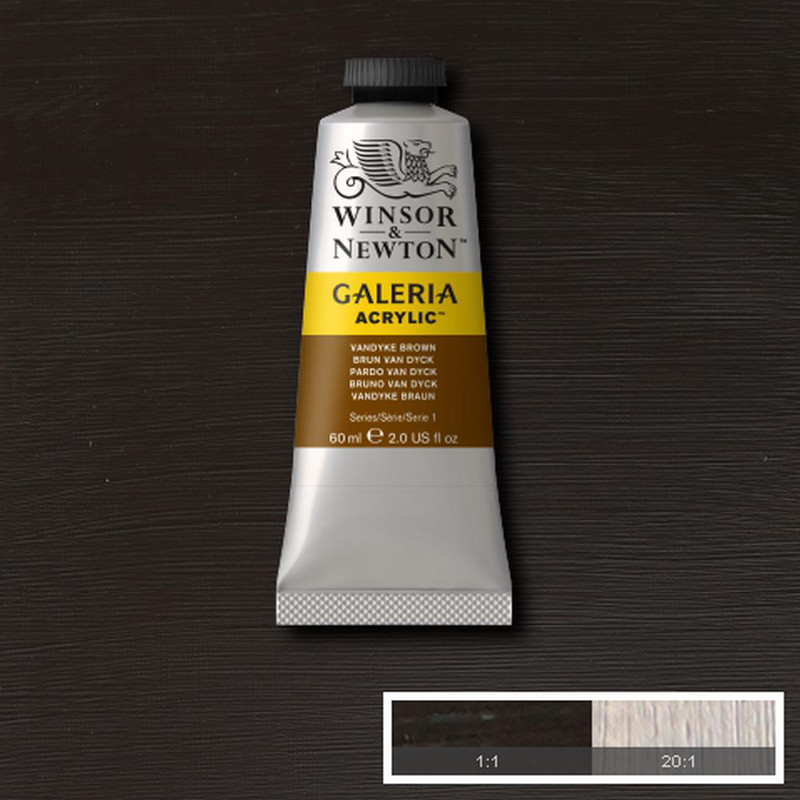 Image of Akrylfärg Galeria 60ml  Vandyke Brown  676 (3F) 2120676 094376985559