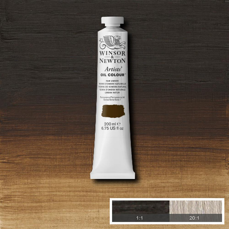 Image of Oljefärg Winsor & Newton Artist 200ml  Raw umber 554 * S1 1237554 094376985658