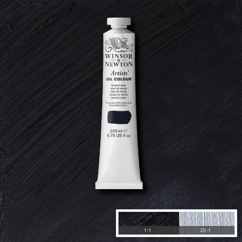 Image of Oljefärg Winsor & Newton Artist 200ml  Payne's gray 465 S1 1237465 094376985795