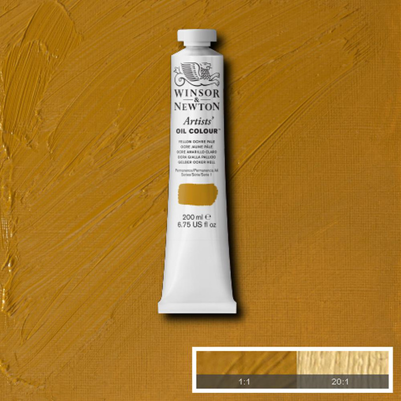 Image of Oljefärg Winsor & Newton Artist 200ml  Yellow ochre pale 746 S1 1237746 094376985825