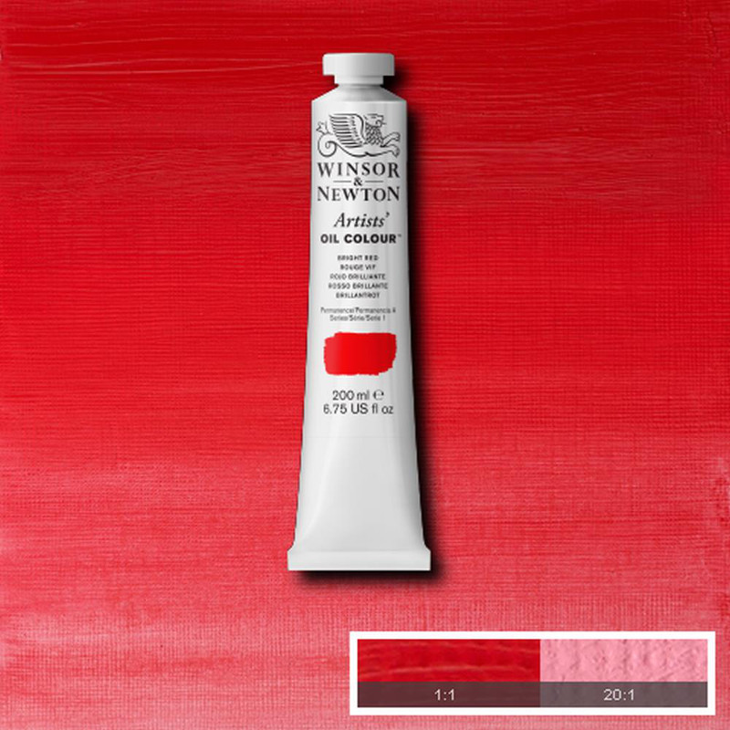 Image of Oljefärg Winsor & Newton Artist 200ml  Bright red 042 S1 1237042 094376985856