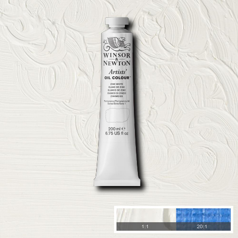 Image of Oljefärg Winsor & Newton Artist 200ml  Zinc white 748 S1 1237748 094376985894