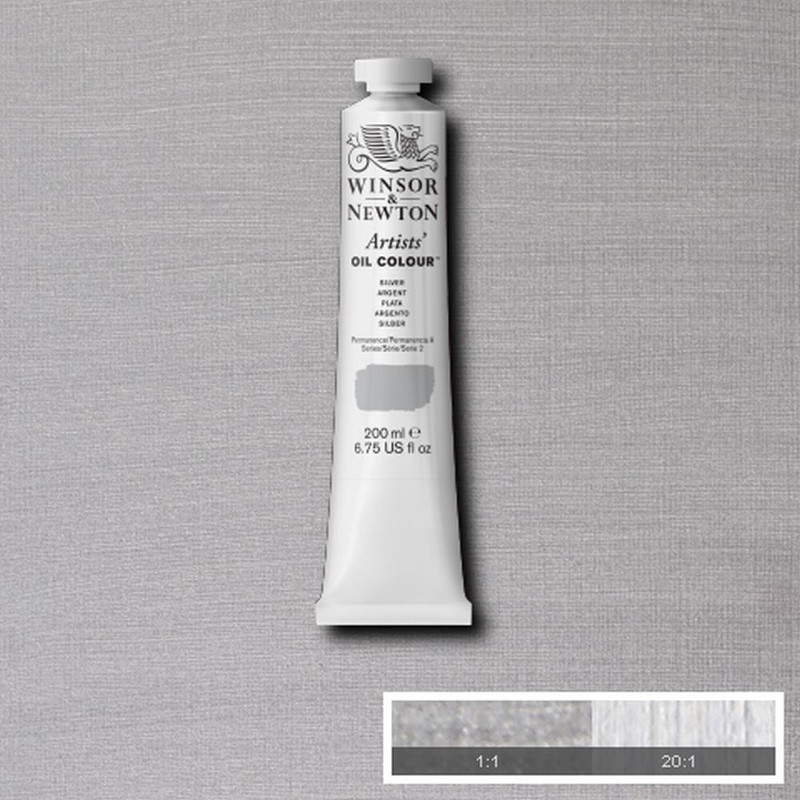 Image of Oljefärg Winsor & Newton Artist 200ml  Silver 617 S2 1237617 094376985924
