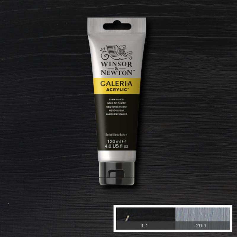 Image of Akrylfärg Galeria 120ml  Lamp Black  337 2131337 094376986563