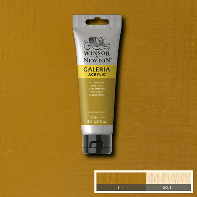 Image of Akrylfärg Galeria 120ml  Yellow ochre 744  * 2131744 094376986792