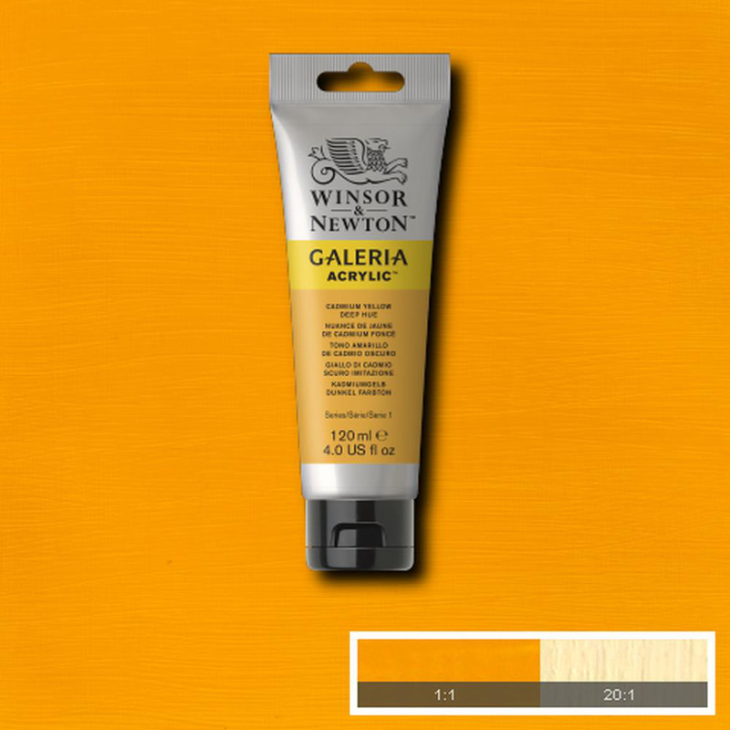 Image of Akrylfärg Galeria 120ml  Cadmium yellow deep hue 115  * 2131115 094376986839