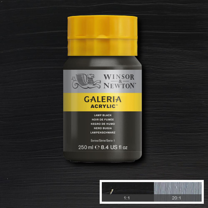 Image of Akrylfärg Galeria 250ml  Lamp Black 337 2137337 094376987164
