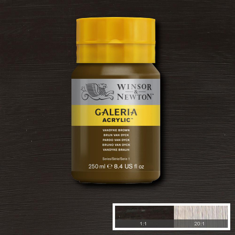 Image of Akrylfärg Galeria 250ml  Vandyke Brown 676 2137676 094376987195
