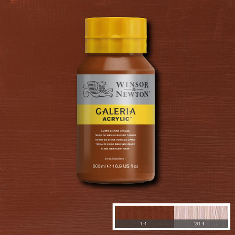 Image of Akrylfärg Galeria 500ml  Burnt Sienna Opaque 077 2150077 884955101544