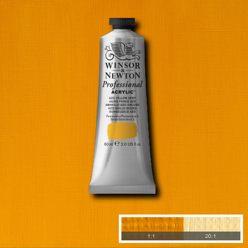 Image of Akrylfärg Winsor & Newton Prof. 60ml  Azo Yellow Deep 039 (3F) S2 2320039 094376990577