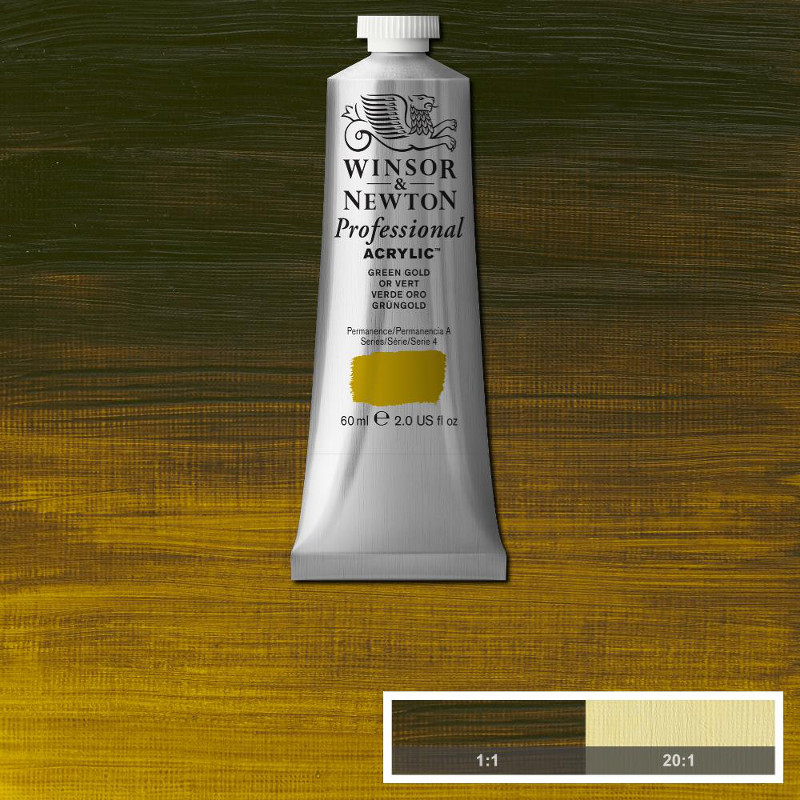 Image of Akrylfärg Winsor & Newton Prof. 60ml  Green Gold 294 (3F) S4 2320294 094376990614
