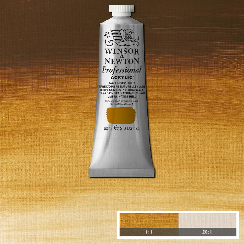 Image of Akrylfärg Winsor & Newton Prof. 60ml  Raw Umber Light 557 (3F) S1 2320557 094376990690
