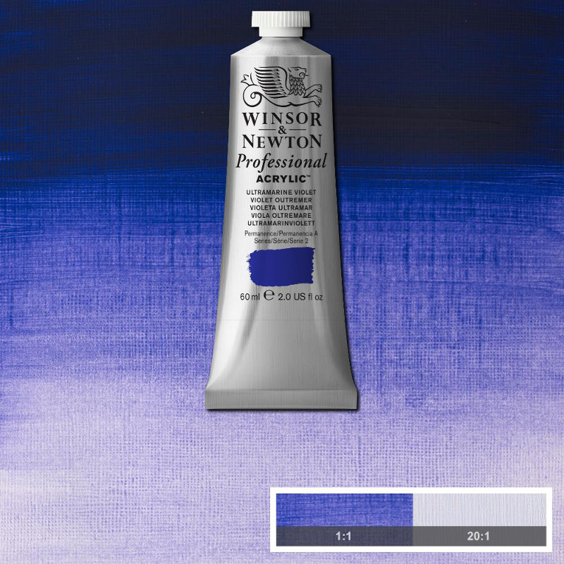 Image of Akrylfärg Winsor & Newton Prof. 60ml  Ultramarine Violet 672 (3F) S2 2320672 094376990713