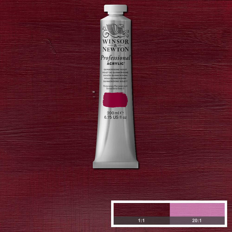 Image of Akrylfärg Winsor & Newton Prof. 200ml  Quinacridone Violet 550 S3 2337550 094376991307