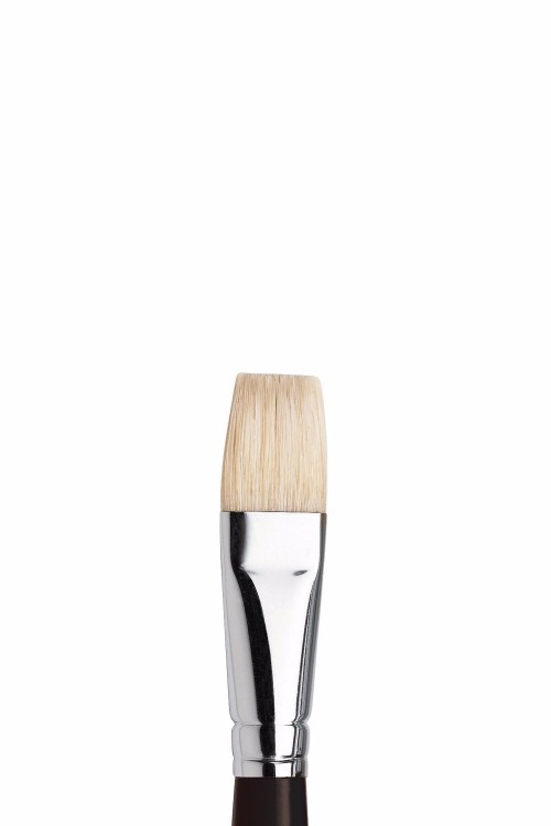Image of Svinborstpensel Winsor & Newton Azanta Flat kort skaft st12 5634012 094376991819