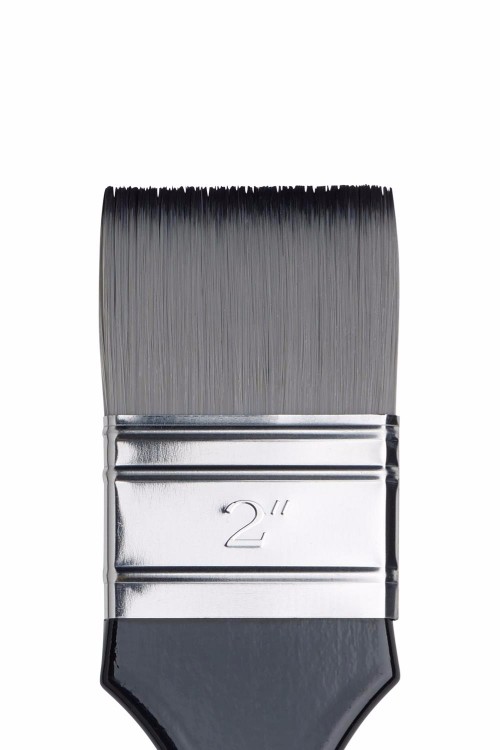 Image of Syntetpensel Winsor & Newton Artist Kort Skaft. Bred Flat St 2" 5087150 094376992021