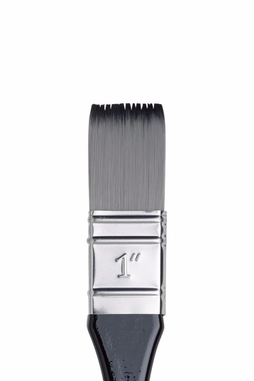 Image of Syntetpensel Winsor & Newton Artist Kort Skaft. Bred Flat St 1" 5087125 094376992380