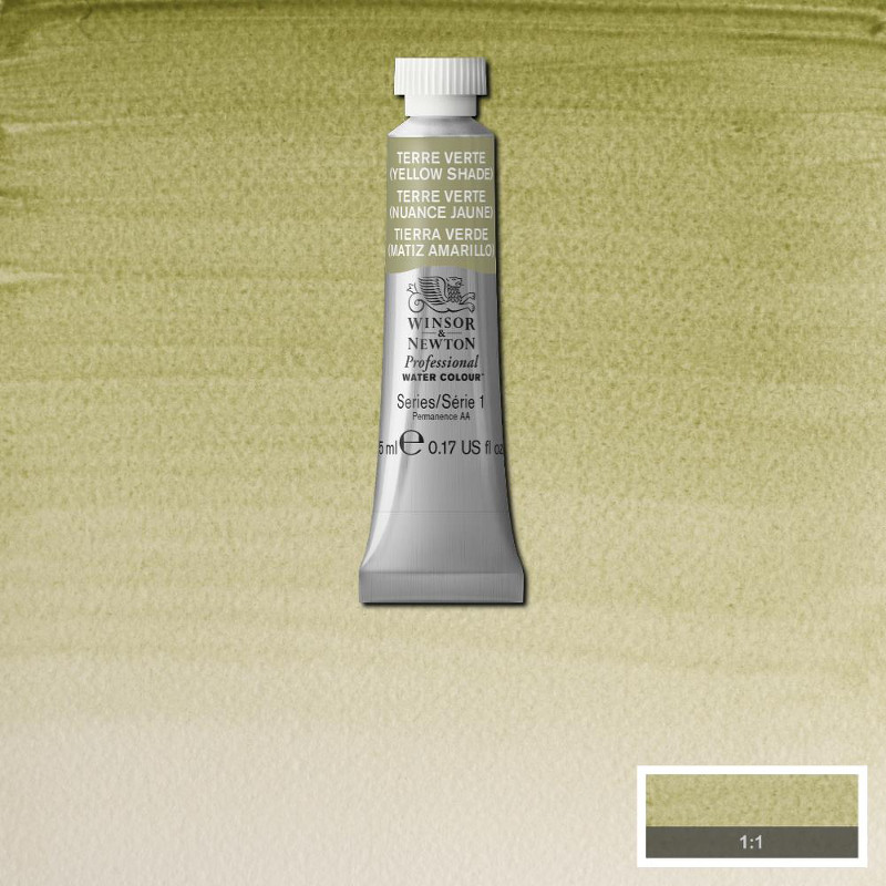 Image of Akvarellfärg Winsor & Newton Prof. 5ml  Terre Verte (yellow shade)  638 (3F) S1 102638 50041435