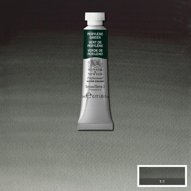 Image of Akvarellfärg Winsor & Newton Prof. 5ml  Perylene Green 460 (3F) S2 102460 50041442