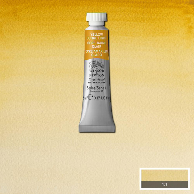 Image of Akvarellfärg Winsor & Newton Prof. 5ml  Yellow Ochre Light 745 (3F) S1 102745 50041459
