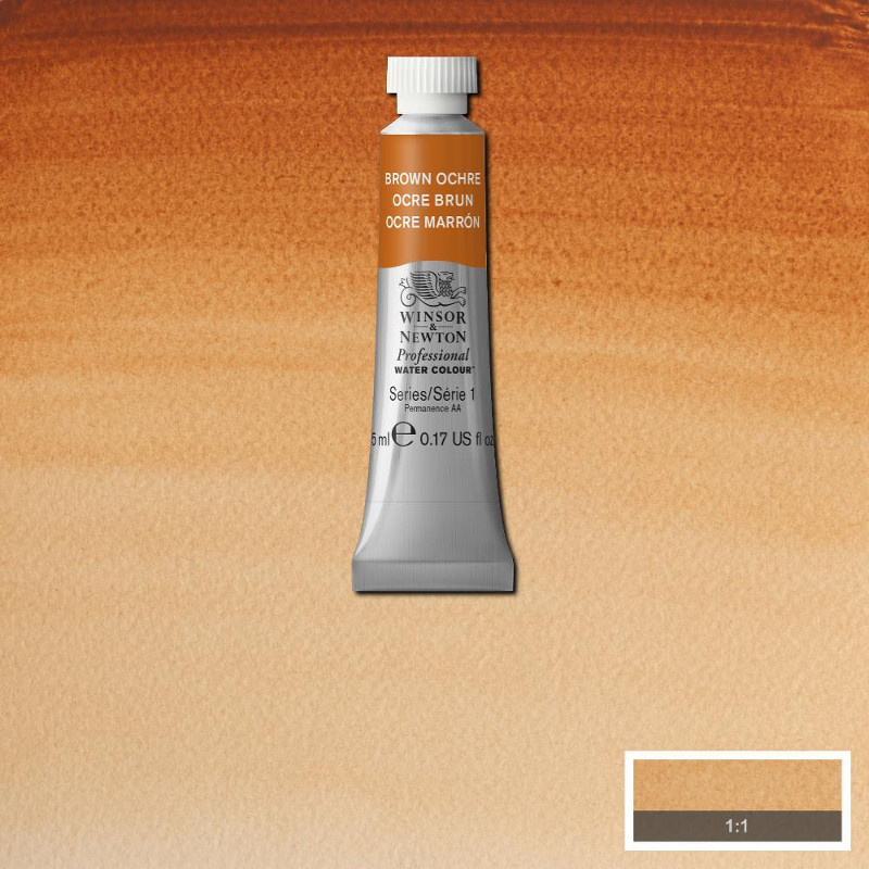 Image of Akvarellfärg Winsor & Newton Prof. 5ml  Brown Ochre 059 (3F) S1 102059 50041466
