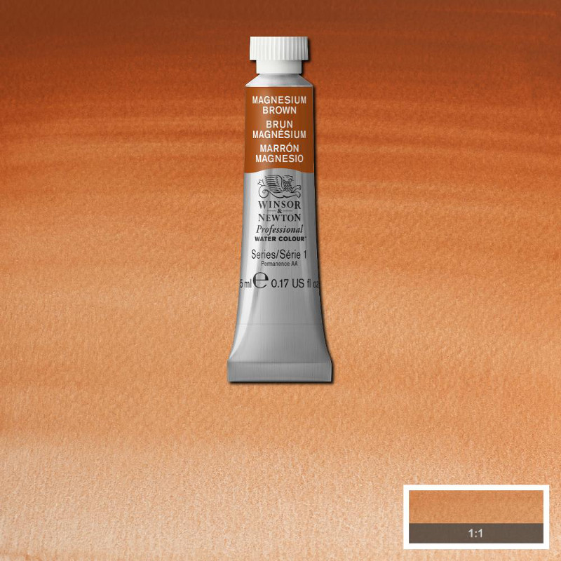 Image of Akvarellfärg Winsor & Newton Prof. 5ml  Magnesium Brown 381 (3F) S1 102381 50041473